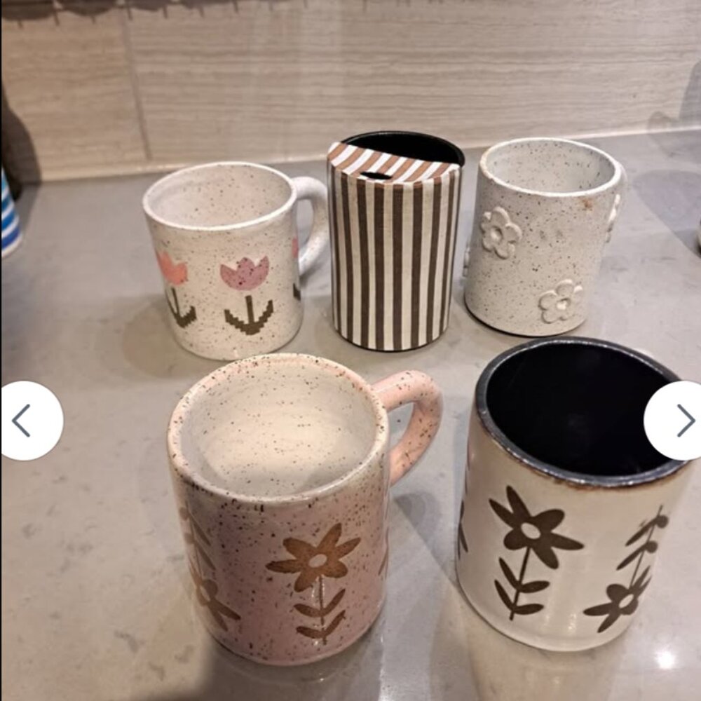 mulipule ceramic mugs local made in boston